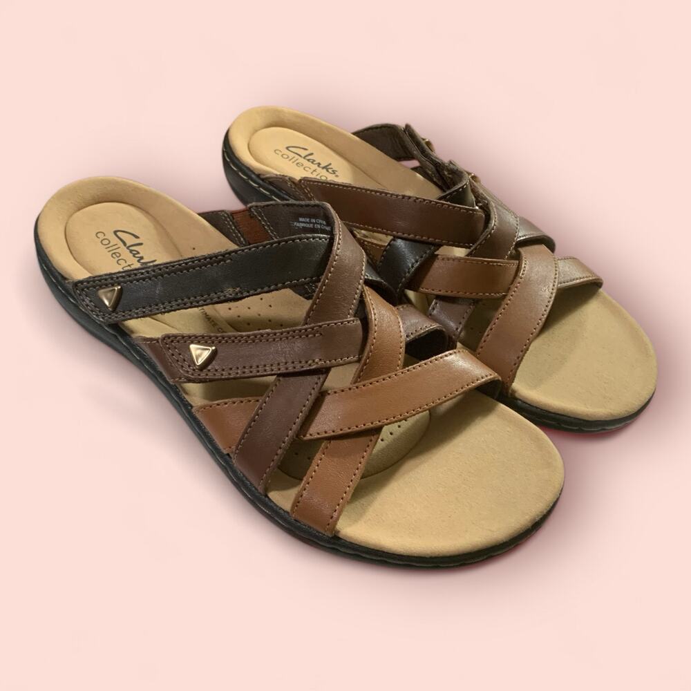 Clark’s LaurieAnn Bali Brown Sandals, Size 8.5 Women’s-NWT